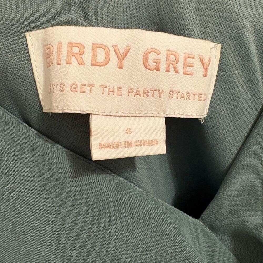 Birdy Grey Sage Green Ruffle Wrap Maxi Dress - Picture 9 of 11
